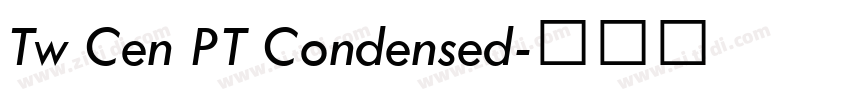 Tw Cen PT Condensed字体转换